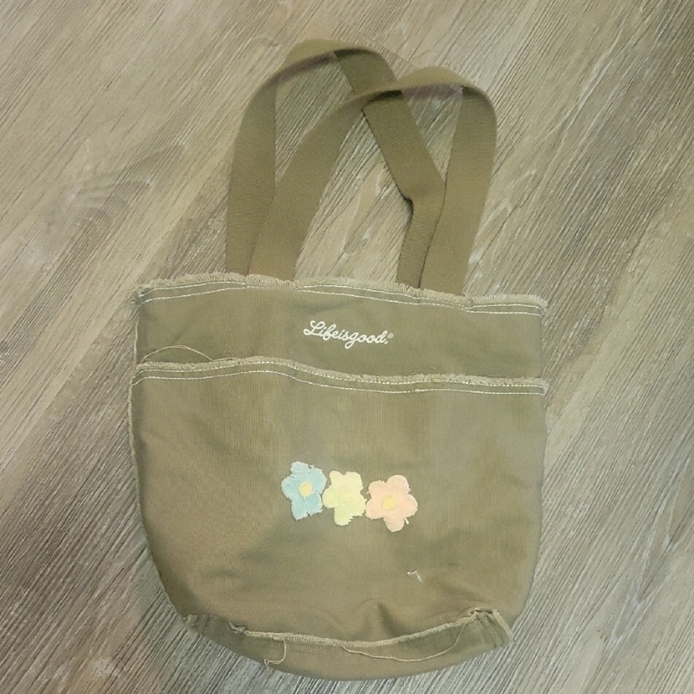 Life is Good Canvas Tote